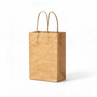 Sacs d'emballage personnalisés en papier kraft recyclé pour café et thé au lait avec support de gobelet à fond carré et logo