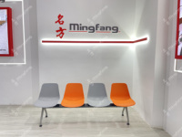 Chaises de salle d'attente de salon en plastique Mingfang 2 3 4 places pour arrêt de bus clinique patient de banque d'hôtel