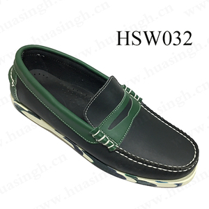 XC, mocassins italiens en cuir confortables, chaussures <span class=keywords><strong>bateau</strong></span> de style vintage marron avec semelle colorée HSW033 - Product Image 5