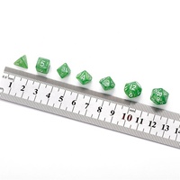 Vente chaude : Jeu de dés polyédriques miniatures en acrylique de 9 mm, 35 couleurs, pour jeux de société