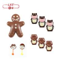 Ligne de production de chocolat industrielle automatique LST 200-300 kg/h 1D/2D/3D, machine à déposer le chocolat pour bonbons et chocolat