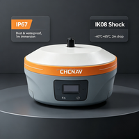 جهاز استقبال GNSS RTK متعدد الأنظمة من CHCNAV IBase مع راديو مدمج بقوة 5 واط، مقاوم للماء والغبار بمعيار IP67، معدات مسح للأراضي.