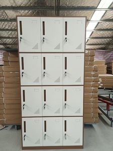 Bori Loker-armario de almacenamiento de Metal, armario de alta seguridad de acero con 12 puertas oscilantes, muebles de oficina - Product Image 3