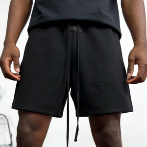 Pantalones Cortos Essentiel <span class=keywords><strong>Fear</strong></span> 2026 Colección Casual SS22 para Hombre, Pantalones Cortos Oversize Elásticos en Color Avena Claro y Oscuro y Camiseta de Manga Corta - Product Image 1