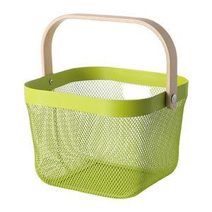 Cestas de Almacenamiento de Metal para Cocina, Lavandería, Garaje y Baño, Cestas de Alambre para Organizar con Asa - Product Image 1