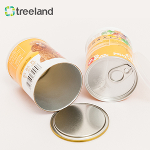 Rỗng Có Thể Tái Chế Fd Thực Phẩm Kín Giấy Canister Cho Thức Ăn Vật Nuôi Sô Cô La Đường Snack Bánh <span class=keywords><strong>Cookie</strong></span> Nhai Kẹo Cao Su Lưu Trữ - Product Image 1