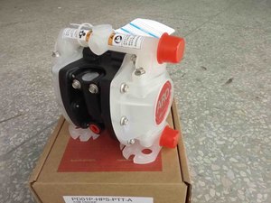 Bomba Neumática de Diafragma Inger-soll Rand ARO PD01P-HDSDAA-A de 1/4" PVDF para Transferencia de Fluidos Químicos Corrosivos - Product Image 3