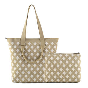 กระเป๋าโท้ทสำหรับเด็กและแม่ของเด็กลายสก๊อตใหม่2025ใช้งานได้หลากหลายสีเรียบง่ายและใช้งานได้หลากหลาย - Product Image 2