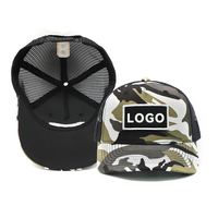 Gorra Trucker Unisex de 5 Paneles de Alta Calidad con Logotipo Personalizado, Parche Bordado, Malla, Gorra de Béisbol Casual para Exteriores con Cierre a Presión