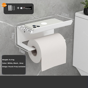 Portarrollos de Papel Higiénico de Acero al Carbono de Calidad, Soporte de Pared Sólido, Accesorios de Almacenamiento para Baño, Juego de Portarrollos de Papel Higiénico - Product Image 2