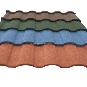 Tuile de toiture en acier revêtue de pierre décorative CE/SONCAP tuile en béton Les meilleures tuiles de toiture en métal revêtues de pierre - Product Image 6