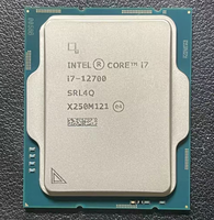 Processeur de bureau Intel Core i7-12700 d'occasion, 8 cœurs, 8 threads, LGA1700, jusqu'à 4,9 GHz, 25 Mo
