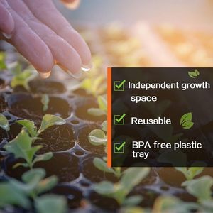 Muestra Gratis: Bandejas Cuadradas de Plástico PET Duradero de 60g con 21-128 Celdas para Germinación de Plantas, Flores y Vegetales de Jardín - Product Image 4