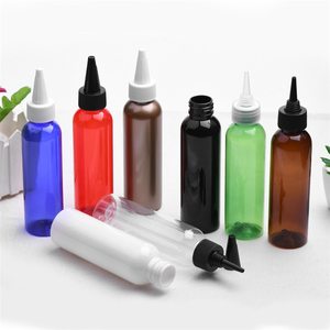 IBELONG 120Ml 4OZ Vòng Vai Rõ Ràng Trắng Hổ Phách Màu Xanh Lá Cây Màu Đỏ PET Nhựa Tóc Chai Dầu 120Ml Với Twist Off <span class=keywords><strong>Cap</strong></span> Nhà Cung Cấp - Product Image 2