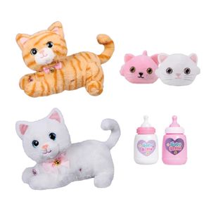Personalizado educativo interactivo de peluche eléctrico lindo gatitos mascota sonido parlante biberón madre gato juguete para bebé - Product Image 3