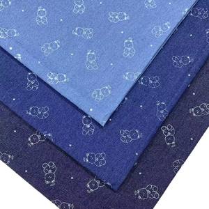 Tissu en jean rose à imprimé ours, best-seller, économique, pour veste, vêtements décontractés, <span class=keywords><strong>jupe</strong></span> - Product Image 1