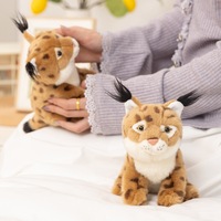 Peluche réaliste Lynx, jouet en peluche personnalisé, personnage de dessin animé, décoration d'intérieur, cadeau pour enfants, coton PP, peluche super douce, vente en gros