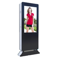 Écran publicitaire vertical sur pied de 55 pouces de haute qualité, lecteur vidéo publicitaire commercial à vendre