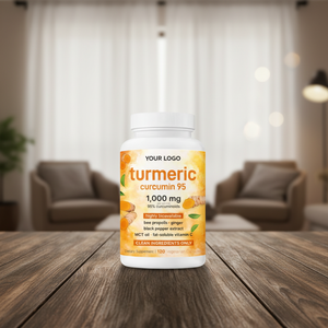 Capsule Premium di Curcuma e Curcumina, 120 Pezzi, 95% Curcuminoidi con Estratto di Zenzero e Pepe Nero, Supporta la Salute delle Articolazioni - Product Image 1