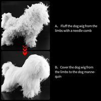Modèle de chien personnalisable directement de l'usine pour le toilettage des animaux de compagnie, mannequin pour chien
