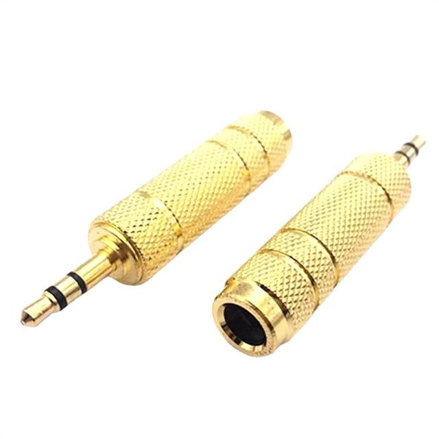 Audio 6.5mm to 3.5mm conversion plug audio adapter Musical speakers   instruments guitar Audio Adapter Connector For Microphone