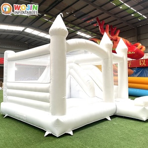 Château gonflable de luxe blanc pour mariage, structure de fête gonflable en PVC premium pour événements - Product Image 5