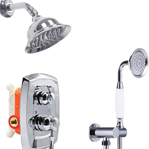 10-Year Warranty Modern Dual <b>Shower</b> <b>System</b> With Rainfall & Handheld Spray Wall-Mounted Spa Back Bath Set HD-2026012404 10-Year W - Product Image 2