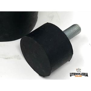 Support anti-vibration en caoutchouc cylindrique PM avec vis mâle M12 - Product Image 3