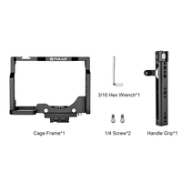 Cage de caméra vidéo en aluminium PULUZ, très vendue, avec poignée, cadre stabilisateur de protection noir pour Nikon Z6 Z7