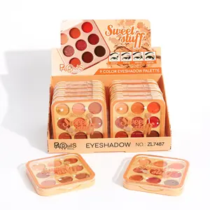 Pigmento de etiqueta privada, 9 colores, polvo compacto, Kit de sombras de ojos, sombra de ojos, Color personalizado, brillo, paleta mate, maquillaje de ojos, sombra de ojos