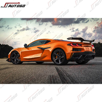 Kit carrosserie en PP ABS de nouvelle conception pour CHEVROLET Corvette C8 Stingray Z51, mise à niveau vers Z06, pare-chocs avant et arrière, calandre, grille de tuyau