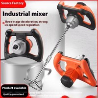 Mélangeur électrique portatif TEBAK, mélangeur automatique professionnel, adapté à la peinture, au ciment et au mortier