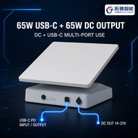 Station d'alimentation portable TUOCHI 76800 mAh LiFePO4 pour Starlink Mini V5, sortie CC 65W, charge solaire, affichage LED