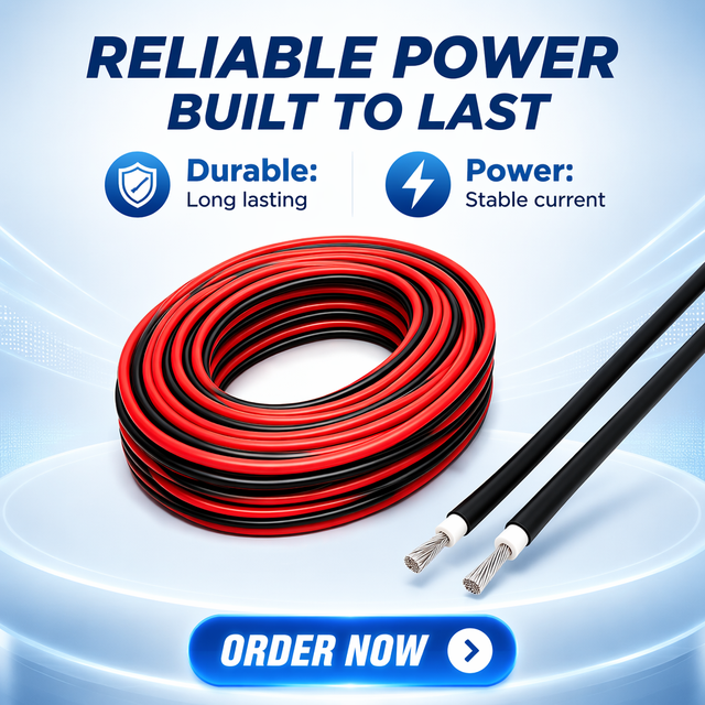 Solar Panel Wire PV1-f DC Cable 1.5mm² -16mm²  XLPO Copper Photovoltaic Cable Single Core Flexible for Solar Energy System