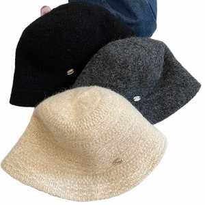 Chapeau bob en tricot pour femme, style français Xiaoxiangfeng, élégant, facile à assortir, qui affine le visage, tendance - Product Image 5