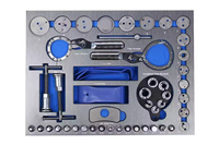 Kit d'outils à main professionnels pour réparation automobile CR-V, 1 ensemble, plateaux en mousse EVA personnalisables, 424 pièces, douilles, clés, garantie 3 ans, OEM