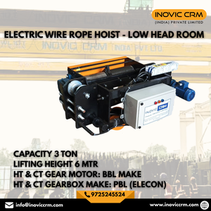 รอกไฟฟ้าแบบใช้ลวดสลิงที่มีระยะยกสูงสุดในกลุ่มสินค้าราคาประหยัด |   ดีไซน์กะทัดรัดสำหรับพื้นที่จำกัดความสูง 5 ตัน ถึง 20 ตัน - Product Image 6