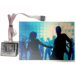 Hot Bán Màu Xanh Sọ Âm Thanh Kích Hoạt Nhấp Nháy El Bảng Điều Chỉnh Giáng Sinh Đảng Halloween Đảng LED T Áo Sơ Mi Bảng Điều Chỉnh Equalizer Ánh Sáng Bảng Điều Chỉnh - Product Image 3