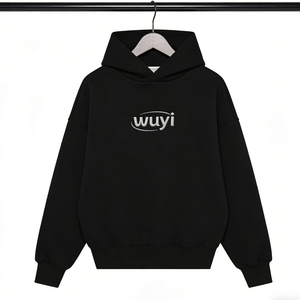 เสื้อฮู้ดดี้ทรงบ็อกซี่ผ้าเฟรนช์เทอร์รี่หนา 500gsm สำหรับผู้ชาย ทรงหลวม ไหล่ตก สไตล์วินเทจ Y2K สตรีทแวร์ รับผลิตพร้อมโลโก้ตามสั่ง - Product Image 1