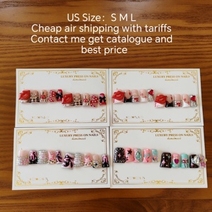 <span class=keywords><strong>Ongles</strong></span> artificiels en gel pressés sur les <span class=keywords><strong>ongles</strong></span>, faits à la main, luxueux, en acrylique, avec des strass dorés, des cristaux, des <span class=keywords><strong>ongles</strong></span> de Noël, des <span class=keywords><strong>ongles</strong></span> artificiels nus - Product Image 4