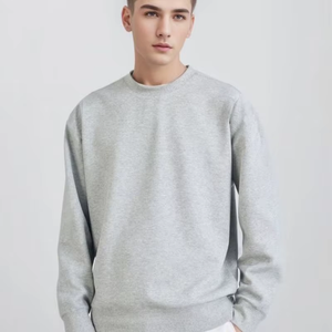 Men Women Spring Fall Warm Comfy Fleece Lined Pullover Tops Athletic Casual Loose Fit Basic Crewneck Sweaters - Product Image 3