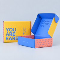 Boîte d'expédition en carton ondulé pour produits pour animaux de compagnie, impression couleur personnalisée, vente en gros, design aux couleurs vives