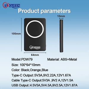 Batería Externa Magnética Inalámbrica de 10 mm PD 22.5W con Logotipo Personalizado, Paquete de Batería Portátil de 5000 mAh para iPhone 16 15 14 Pro - Product Image 4