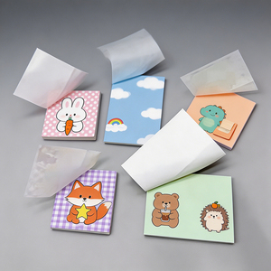 Bloc de Notas con Diseño de Animales de Dibujos Animados Coloridos, 50 Hojas Cada Uno, Sin Adhesivo, para Oficina, Escuela, Escritura - Product Image 3