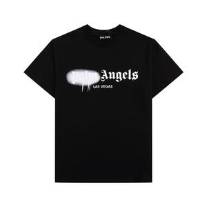 <span class=keywords><strong>Camiseta</strong></span> Vintage de Algodón Puro sin Planchado con Diseño de Corazones y Letras de <span class=keywords><strong>Palm</strong></span> <span class=keywords><strong>Angels</strong></span>, Unisex, Cuello Redondo, Manga Corta - Product Image 4