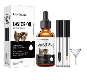 Sérum de traitement des cheveux à l'huile de ricin biologique de marque privée brosse de mascara pour la croissance des <span class=keywords><strong>cils</strong></span> <span class=keywords><strong>et</strong></span> des <span class=keywords><strong>sourcils</strong></span> incluse - Product Image 6