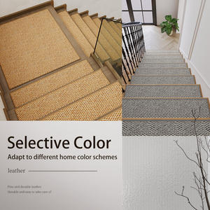 Tapetes Personalizables para Escaleras, Material Combinado Antideslizante, Alfombras para Escalones Interiores, Diseño Minimalista, Fácil Instalación - Product Image 2
