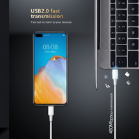 Câble USB C vers USB C 60W, charge rapide PD 3A, gaine TPE, synchronisation des données 480 Mbps, cordon Type C en cuivre pur, coque ABS pour téléphone et tablette