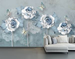 Toile murale de <span class=keywords><strong>style</strong></span> peinture à l'huile personnalisée, paysage naturel (montagnes et forêts), <span class=keywords><strong>papier</strong></span> <span class=keywords><strong>peint</strong></span> mural - Product Image 2