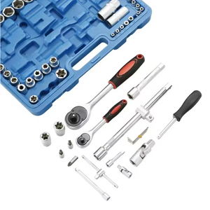 Set Perkakas Mekanik 108 Pcs, Kit Kunci Soket Ratchet CRV 1/4 inci 3/8 inci 1/2 inci dengan Mata Obeng untuk Perawatan Mobil, Perbaikan DIY - Product Image 2
